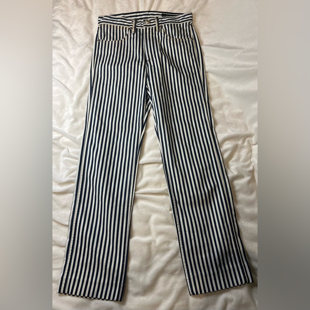 NWT Rag & Bone Indigo Stripe Vintage Straight Size 24 Jean - Picture 5 of 7